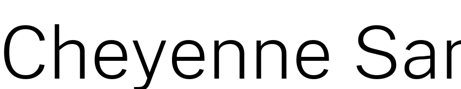 Cheyenne Sans Extra Light Yazı tipi ücretsiz indir